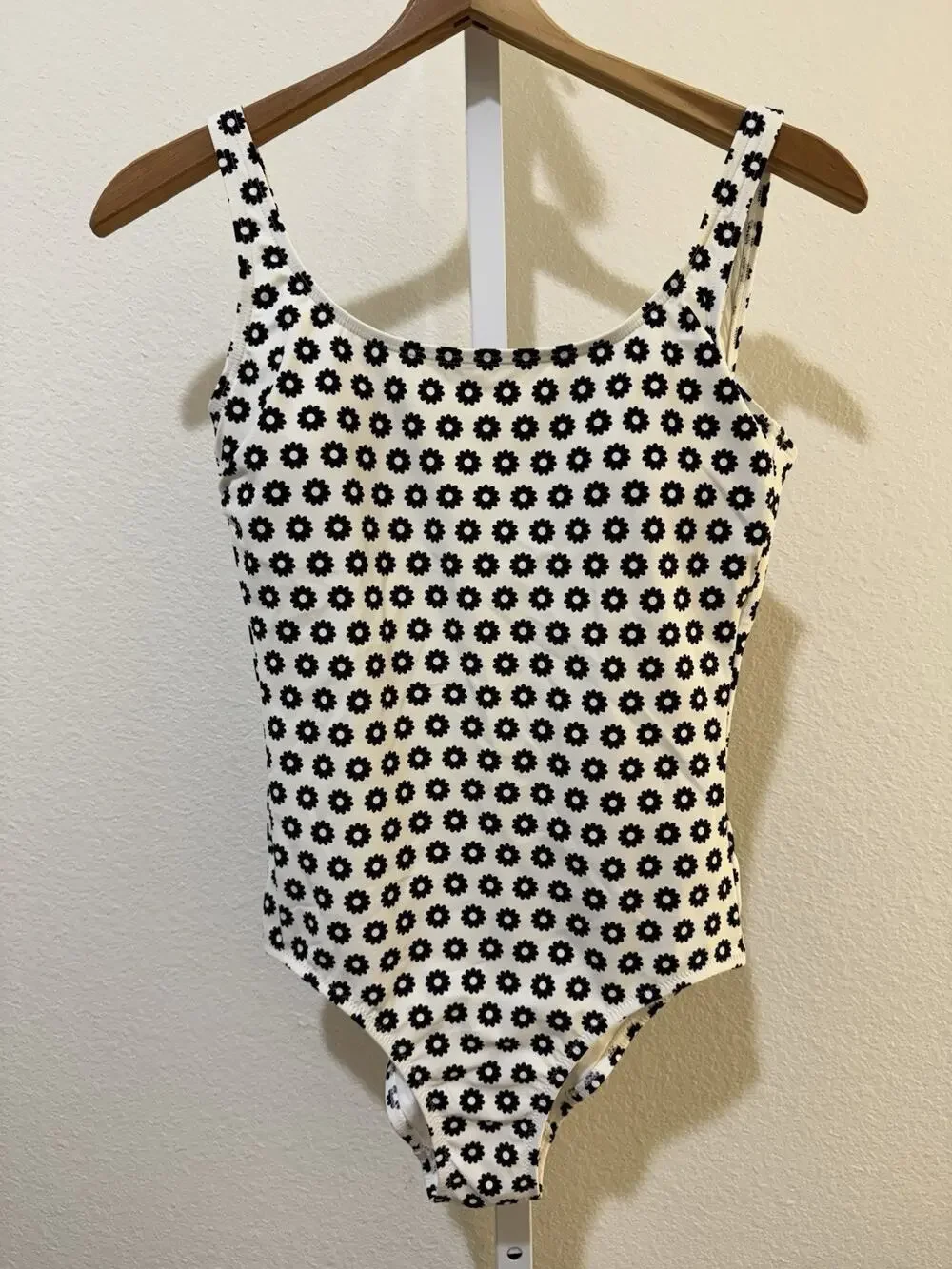 Tory Burch Tank One Piece Swimsuit Tory Black White Geometric Sz S
